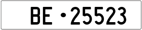 Truck License Plate